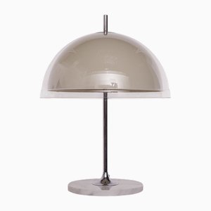 Mushroom Lamp with Double Shade and Marble Base, 1960s