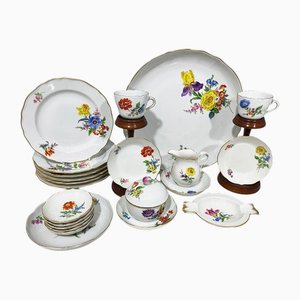 20th Century Meissen Porcelain Set, Germany, Set of 14