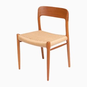 Dining Room Chairs Model 75 by Niels Möller, Denmark 1960s, Set of 4
