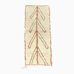 Marokkanischer Vintage Beni Ouarain Teppich aus handgewebter Wolle, 1990er