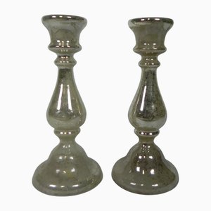 Mercury Kerzenständer, 1900er, 2er Set