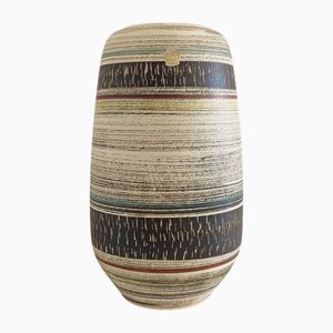 Grand Vase Sgraffite Mid-Century en Céramique par Spara, Allemagne de l'Ouest, 1950s