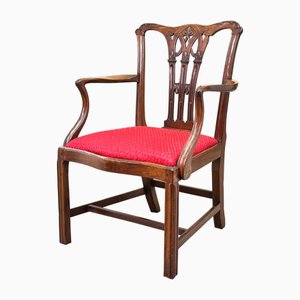 Chippendale Sessel aus Mahagoni, 18. Jh., 1760er