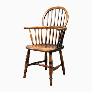 19th Century Ash & Elm Childs Windsor Chair, 1860s