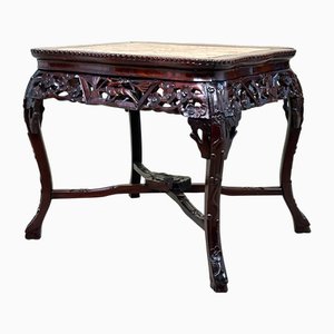 19th Century Oriental Hardwood Rectangular Coffee Table, 1870s