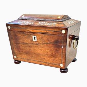 Carrito de té Regency Sarcófago de palisandro, 1835