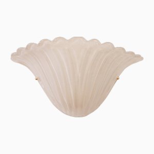 Fächerförmige Wandlampe aus Alabaster Scavo Murano Glas, Italien, 1990er