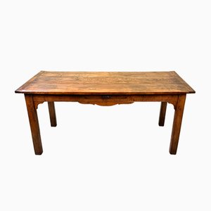 19th Century French Oak Farmhouse Dining Table, 1850s