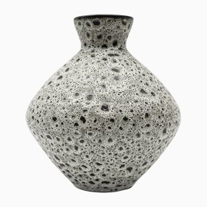 Vaso Studio in ceramica bianca e nera di Wilhelm & Elly Kuch, Germania, anni '60
