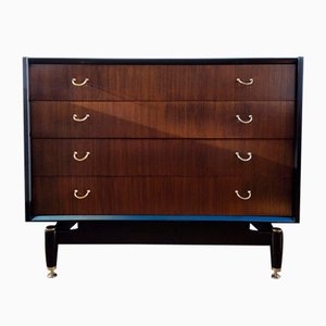 Commode à Tiroirs Lowboy Librenza Mid-Century en Chêne Foncé par E Gomme pour G-Plan, 1950s