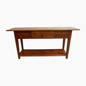 Table d'Appoint en Merisier avec Tiroir