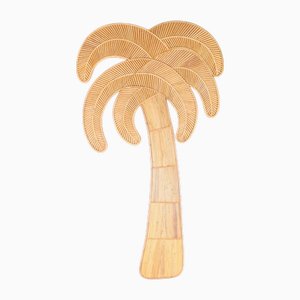 Wandskulptur aus Weizenrattan