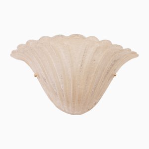 Fan-Shaped Wall Light in Alabaster Scavo with Grit, Italy, 1990s