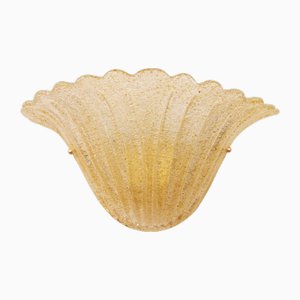 Aplique de pared de cristal de Murano, Italia, años 90