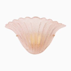 Aplique de pared de cristal de Murano, Italia, años 90