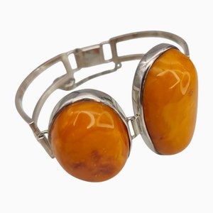 Brazalete vintage de ámbar báltico