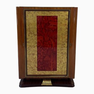 Art Deco Italian Dry Bar Cabinet by Vittorio Dassi, 1950s