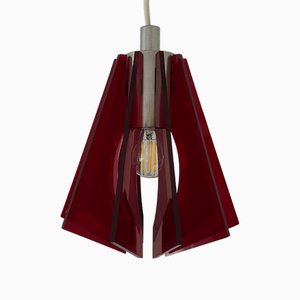 Lampada in vetro acrilico di Erich Klemm per Aka Electric, anni '70