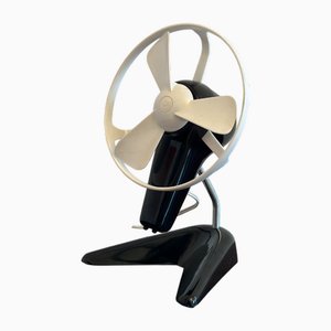 Éventail en Bakélite Noir, 1950s
