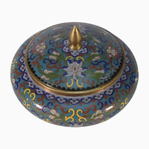 Emaillierte Cloisonné Süßigkeitenschale, 1890er