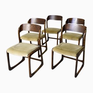 Traineau Chairs from Baumann, France, 1960s, Set of 5