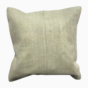 Anatolian White Hemp Cushion Cover, 1950s