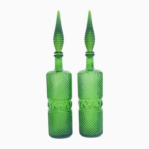 Mid-Century Italian Tall Carafes, Set of 2
