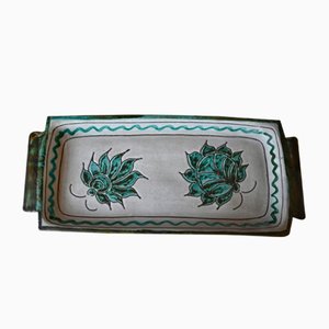 Large Ceramic Dish by Alain Maunier for Vallauris, France, 1960s