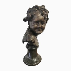 Sculpture Tête de Bacchus, 20ème Siècle, Bronze