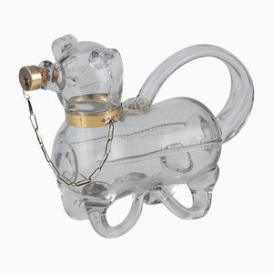 Edwardian Silver and Glass Novelty Claret Jug, 1905