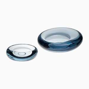 Akva Series Ashtrays by Per Lütken for Holmegaard, 1950s, Set of 2