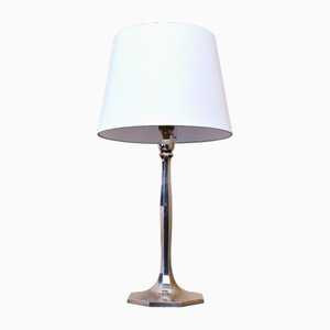 Swedish Silverplate Table Lamp from Herman Bergmans Konstgjuteri, 1920s