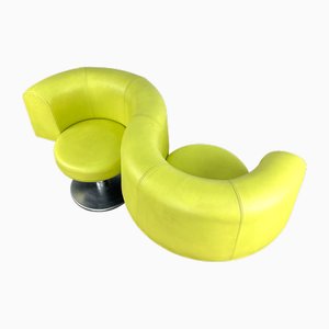 Canapé Space Age Double Banc Jaune