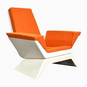 Fauteuil Orange Space Age
