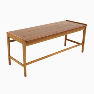 Scandinavian Teak and Oak Bench, Sweden, 1960