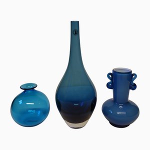 Murano Glass Mix Vases, 1987, Set of 3