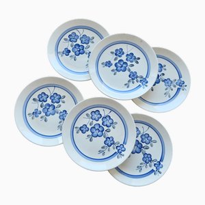 Vintage Dessert Plates in Earthenware, 1960s, Set of 6
