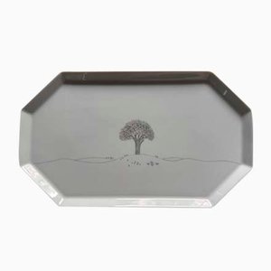 Rut Bryk Artist Service Form Polygon Winter Travel Plate by Tapio Wirkkala for Rosenthal, 1983