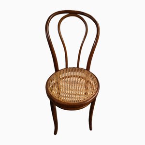 Italian No.18 Chair in Beech and Vienna Straw from Thonet, 1950s