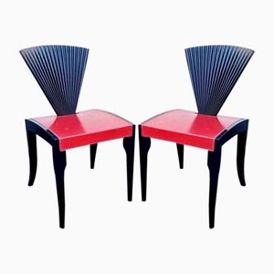 Sedie postmoderne di Emanuelle Zenere per Cattelan, Italia, anni '90, set di 2