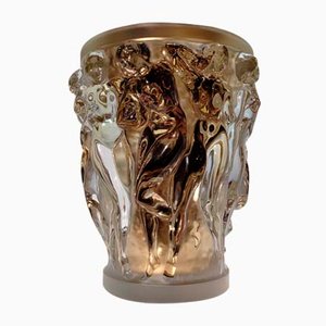 Vase Vintage Doré à la Feuille d'Or Lune par René Lalique pour Lalique, 2016