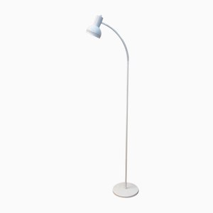 Vintage White Metallic Floor Lamp, 1970s