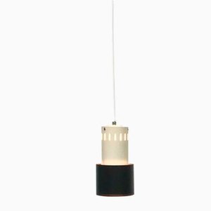 Lámpara colgante minimalista holandesa Mid-Century atribuida a Louis Kalff para Philips, años 50