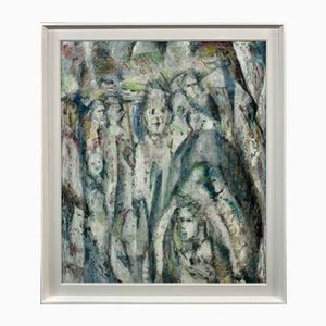 Meryl Watts, Enigma, Oil Painting, 1965, Framed
