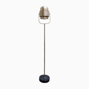 Nickel and Marble Floor Lamp by Amedeo Alberini, 1960s