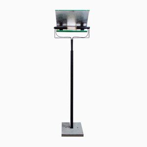 Vintage Italian Halogen Lamp in Iron, 1980s