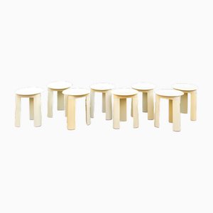 Otto Trio Hocker von Olaf Von Bohr für Lineacqualba Italia, 1960er, 8er Set