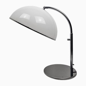 Table Lamp in Chrome and White Acrylic Diffuser, Italy, 1970s