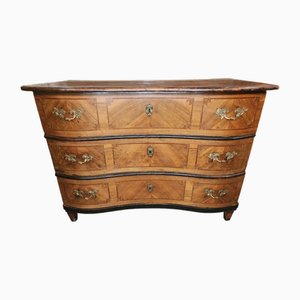 18th Century Crossbow Chest of Drawers in Alsatian Walnut