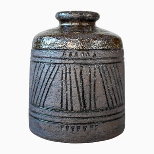 Brutalist Art Ceramic Vase by Inger Persson for Rörstrand, Sweden